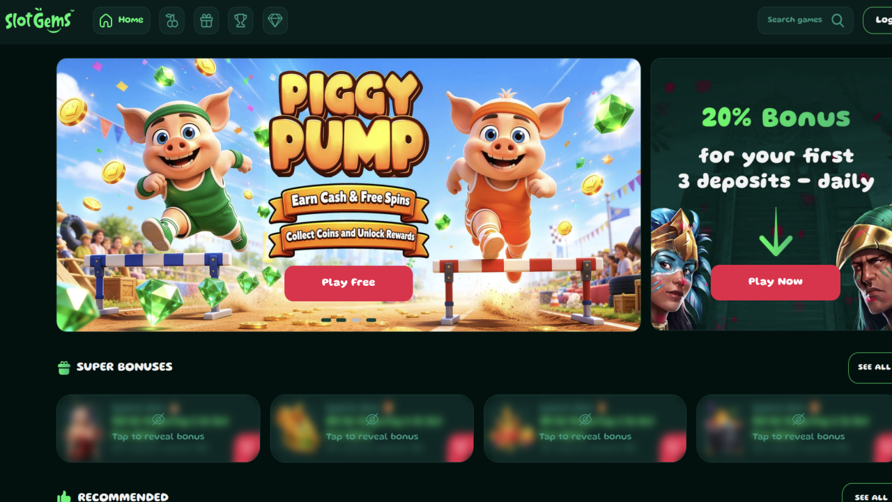 Slotgem Casino website
